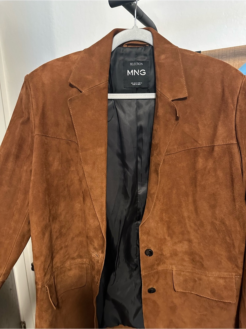 Suede leather blazer - Picture 3 of 5